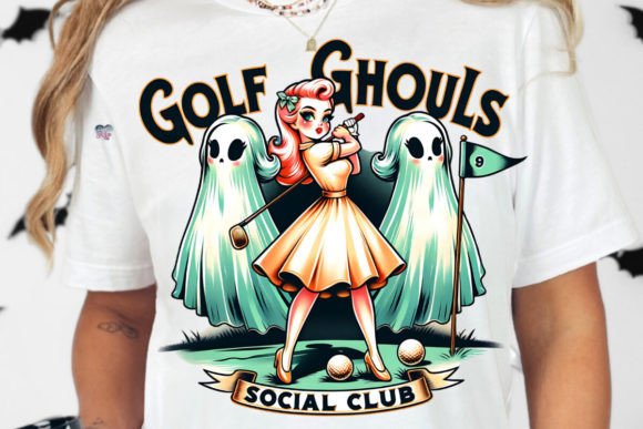Golf Ghouls Social Club PNG Halloween: Spooky Design Asset