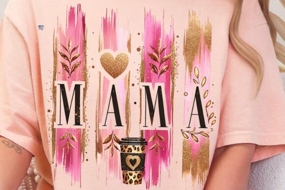 Mama Coffee PNG Mothers Day Design for Sublimation