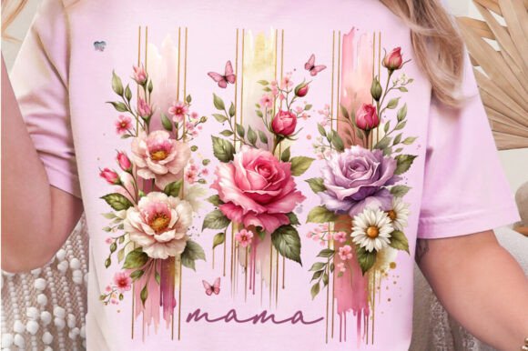 Mother's Day Brushstrokes PNG Birthday Design