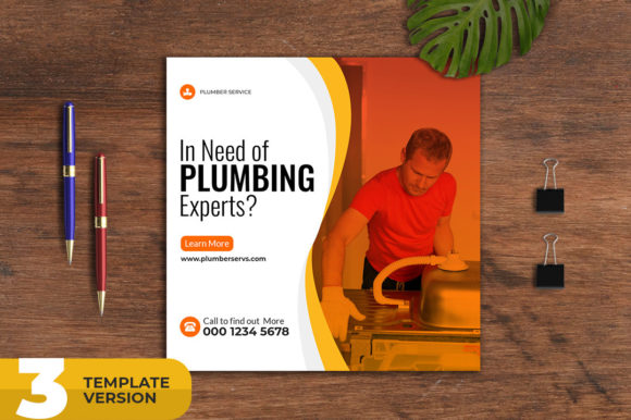 Plumber Service Social Media Banner Design