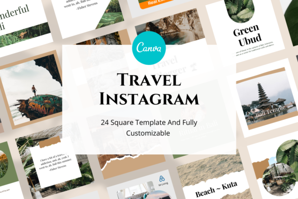 Travelling Instagram Template: Your Instant Social Media Kit